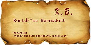 Kertész Bernadett névjegykártya
